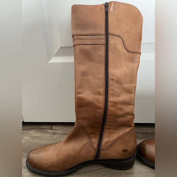 New leather made in Argentina women’s small heeled boots size 40 - Picture 4 of 12